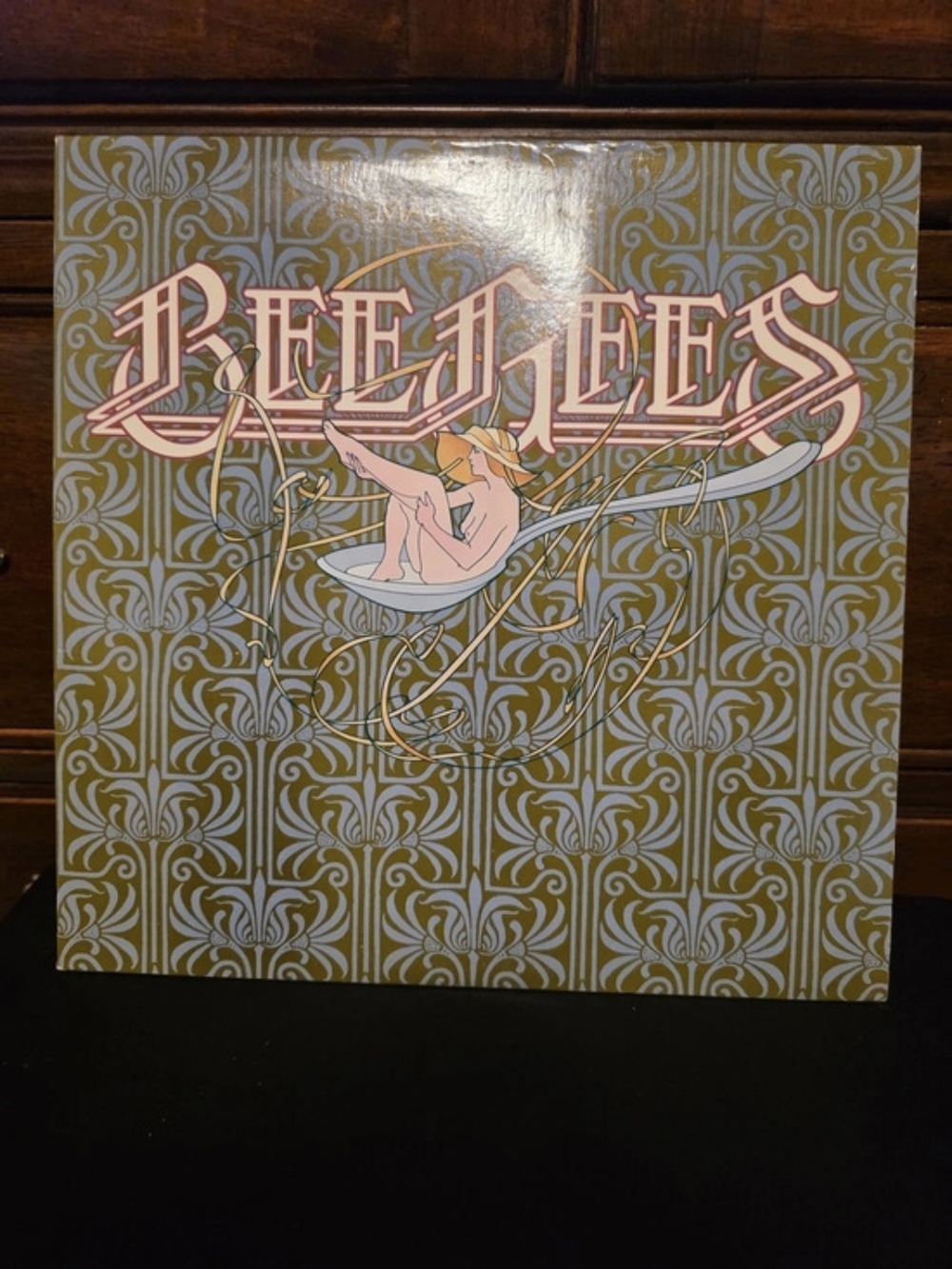 Bee Gees Main Course Vinyl Record Album Green & Pink